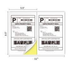 Blank writing paper shipping a4 half sheet labels adress sticker